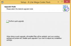 K-Lite Codec Pack: где скачать, как установить Пошаговая установка k lite mega codec pack